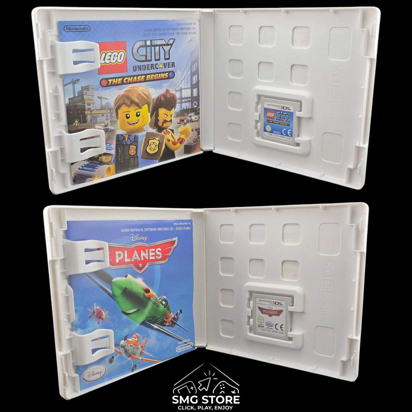 Nintendo 3DS Turchese Blu - Caricatore originale e 2 Giochi in 3D