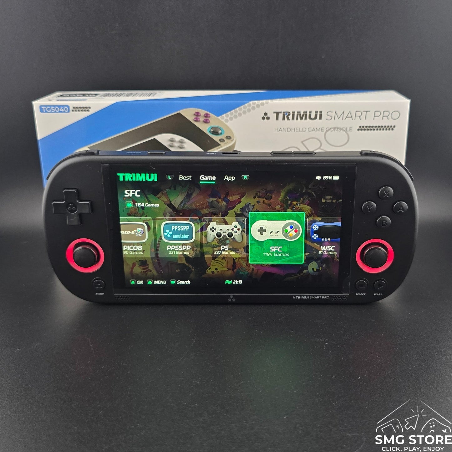 TRIMUI SMART PRO CROSSMIX OS 256 GB SD 60000 gioco CONSOLE DISPLAY 4.96