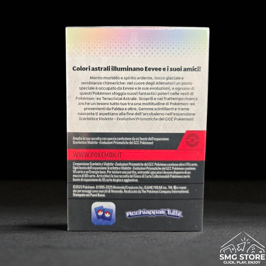 Pokemon Evoluzioni Prismatiche Bundle Box 6 Buste Mini Display ITA Sigillato